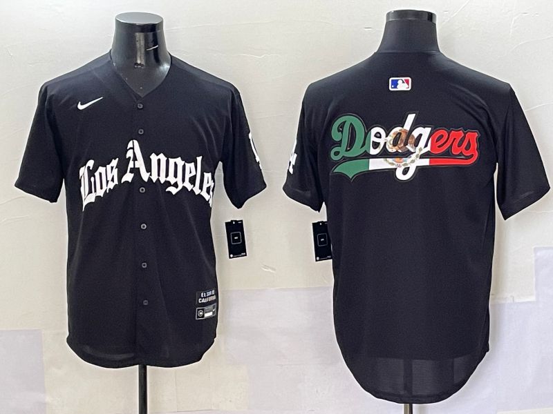 Men Los Angeles Dodgers Blank Black Five generations Joint Name 2025 Nike MLB Jersey style 51->los angeles dodgers->MLB Jersey
